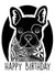 french bulldog Birthday Card 7705 created by Helen Giddings