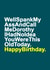 funny rude Birthday Card 5669 created by Redrakoon