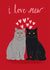 cat valentines Valentines Day Card 25137 created by Pet Friendly