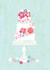 Wedding cake - confetti background created by Louise Anglicas