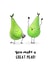 You great pear engagement card created by Easel & Bear