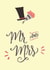 Mr and Mrs - wedding - yellow created by Ariane Vieira