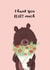 bear thanks Thank You Card 1291 created by Easel & Bear