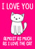 cat valentine Valentines Day Card 7835 created by Doodlecats