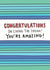 Congratulations on Living The Dream Card created by Angela Chick