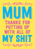Mum Typography Mothers Day Card 2983 created by Dean Morris Cards