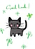 winking cat Good Luck Card 4026 created by From A Place of Wonder