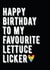 lesbian gay Birthday Card 8067 created by Filthy Sentiments