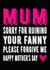 happy mothers Mothers Day Card 30443 created by Filthy Sentiments