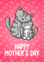 mother cats Mothers Day Card 7847 created by Doodlecats