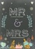 MR & MRS - Hearts and flowers - wedding card created by Louise Wright
