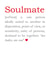 Cute Definition Typography Anniversary Card / Valentines Day Card - Soulmate - Definition - Unity Of Persons Destined To Be Together created by Bombus