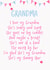 Cute Birthday Card - Grandma - Poem - I Love My Grandma She's Smiley And Sweet created by Giddy Kipper