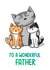 father wonderful Father's Day Card 7849 created by Doodlecats