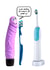 All grown up electric toothbrush card created by Go La La!