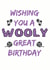knitting crochet Birthday Card 9147 created by Savage Scribbles