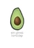 Funny Avocado Birthday Card created by Becka Griffin