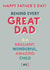 Behind every great Dad Father's Day card created by Wink Design - Michelle Roberts