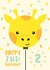 Cute 2nd Birthday Card for Boy or Girl - Giraffe Balloon created by Macie Dot Doodles