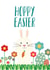 bunny rabbit Easter Card 8759 created by Spotty N Stripy