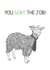 funny goat New Job Card 6128 created by The Card Compony