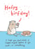 cake hamster Birthday Card 2921 created by Sarah Ray