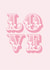 Love - Retro font card - Wedding and Engagement created by Percy & Pearl
