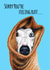 Whippet Get Well Soon Card created by sarahcoxartwork