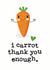 carrot Cute Thank You Card 5948 created by Mrs Best Paper Co.