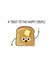 Cute Toast Pun Engagement Card / Anniversary Card - Couple - Toast - A Toast To The Happy Couple created by Leeann Walker