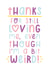Weird, thanks for loving me card created by Joanne Hawker