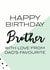 brother favourite Birthday Card 31476 created by Oh So Serendipity