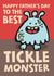 Tickle monster Father's Day card created by Poppy Lane