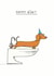 Funny Birthday Card - Toilet Pun - Sausage Dog - Happy Bidet created by Cardinky