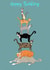 cat Male Birthday Card 2238 created by Just like Sophie