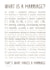 Funny Typography Marriage Poem Anniversary Card - What Is Marriage? created by Joanna Miller