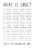 Cute Love Poem Typography Anniversary Card / Valentines Day Card - What Is Love? created by Joanna Miller