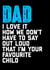 dad favourite Father's Day Card 30447 created by Filthy Sentiments