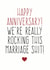 Rude Typography Anniversary Card - Marriage - We're Really Rocking This Marriage Shit! created by Purple Tree Designs