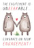 Engaged bears in love created by Chelsey Adams