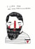 Funny Love Card - I Like You and Your Marvellous Beard - Cute Illustrated Design created by Holly Walsh