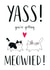 Cats getting married! Wedding card. created by Miümi Cat