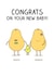 Congrats on new baby card created by Milkyprint