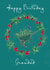 Classic Birthday Card - For Grandad - Wreath created by Pipany Philp