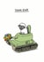 Funny Sheep Pun Thank You Card - Tank - Sheep - Tank-Ewe created by Cardinky