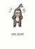 Sloth Cute Birthday Card 9181 created by Bronte Laura Illustration