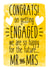 Yellow - Congrats on engagement card created by Alex Dato
