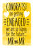 Happy for the future MR & MR - engagement card created by Alex Dato