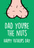 The nuts Father's Day card created by Thirty Mussels