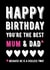 Mum useless Birthday Card 8094 created by Filthy Sentiments